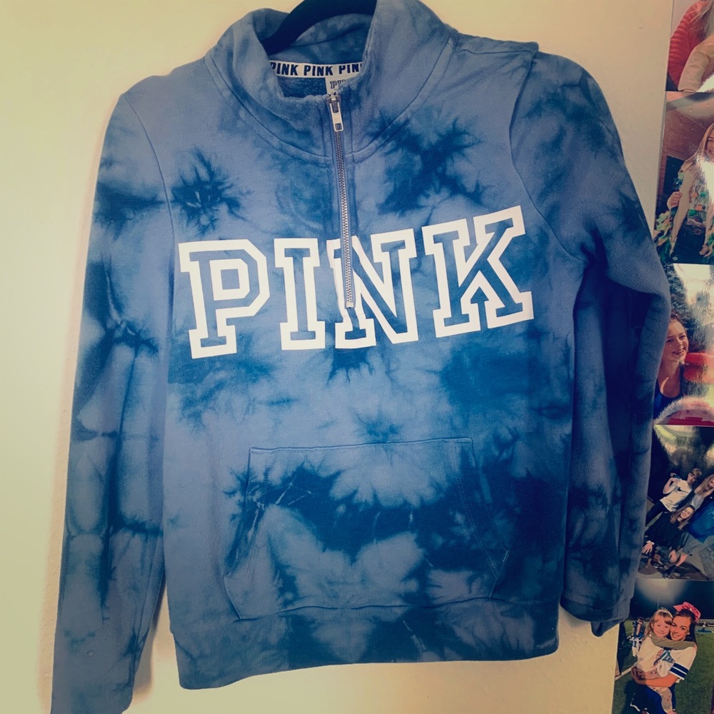 worn few times the dye blue zip up jacket